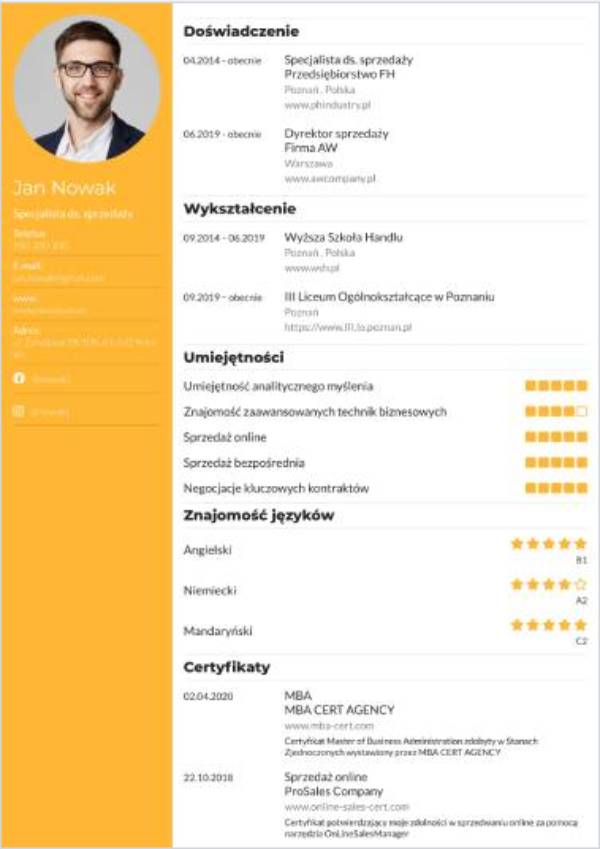 Idealne CV - przykłady